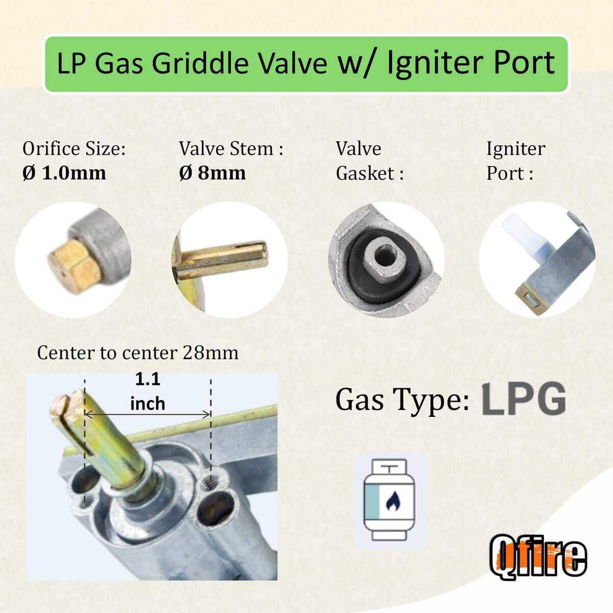 Válvula de Control de Quemador para Parrilla de Gas - Imagen 3
