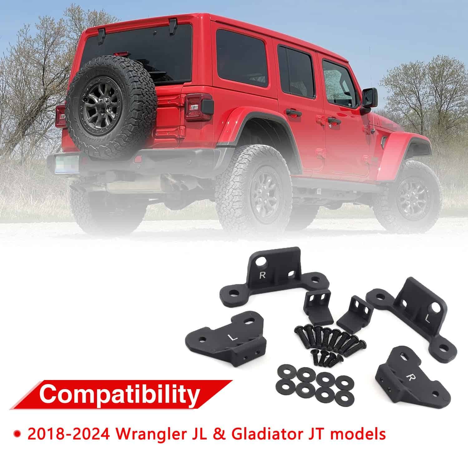 Kit de soporte de montaje para techo rígido para Wrangler - Imagen 3
