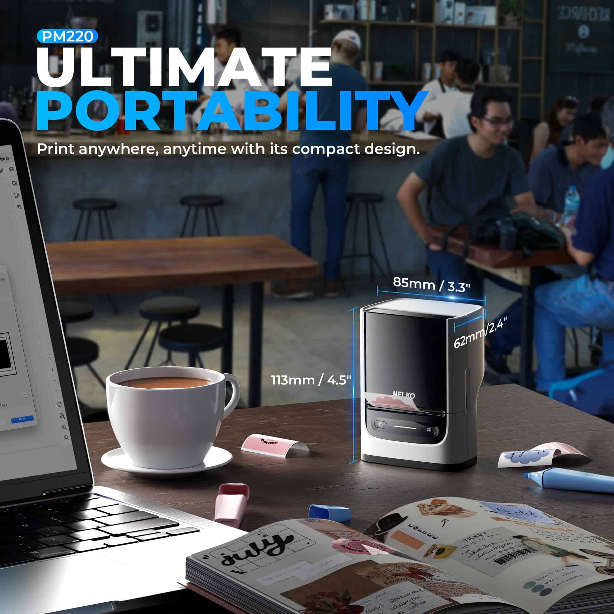 Máquina de Etiquetas Nelko con Cinta, -Blanco - Imagen 3