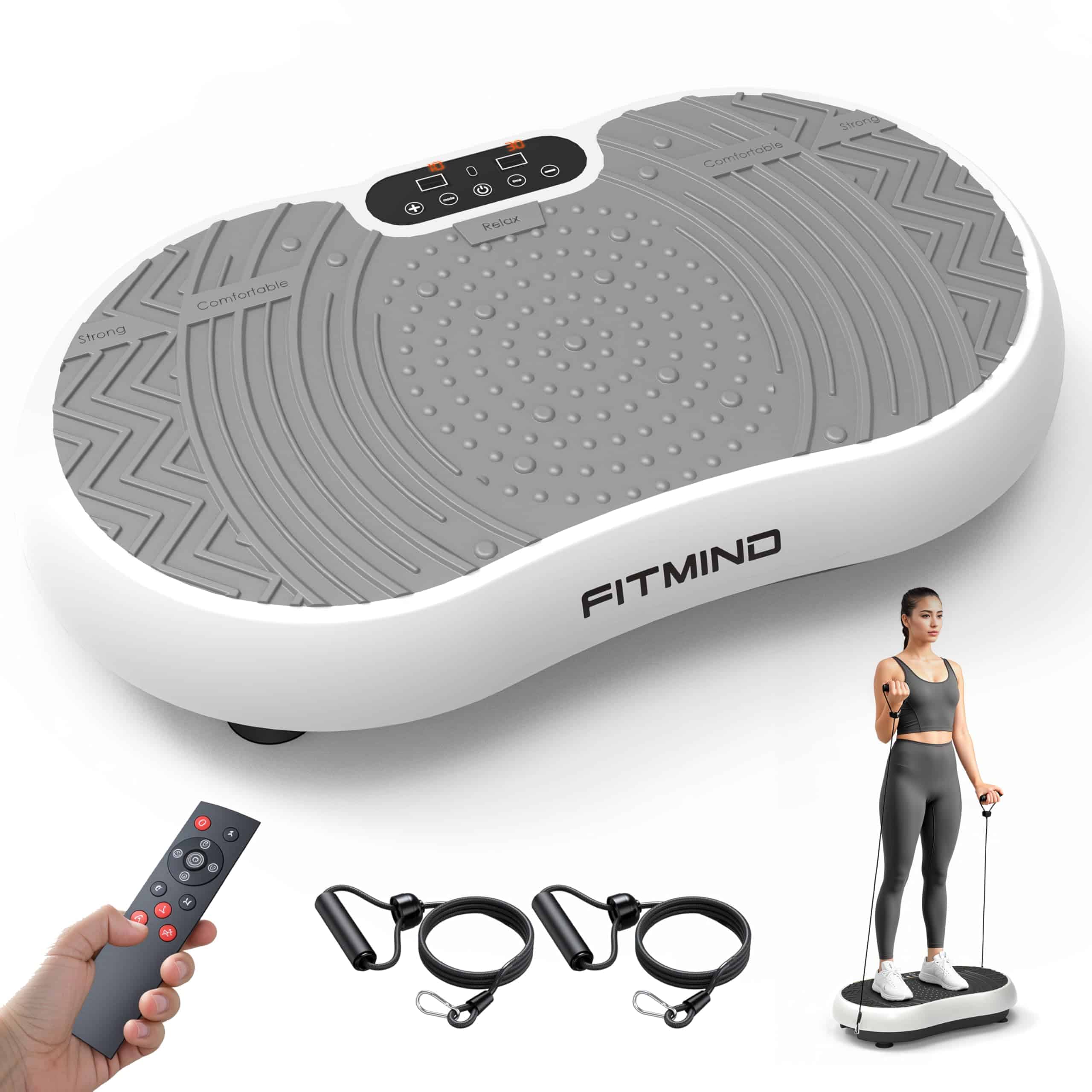 Máquina de Plataforma de Vibración FITMIND, 24" x 14" Placa
