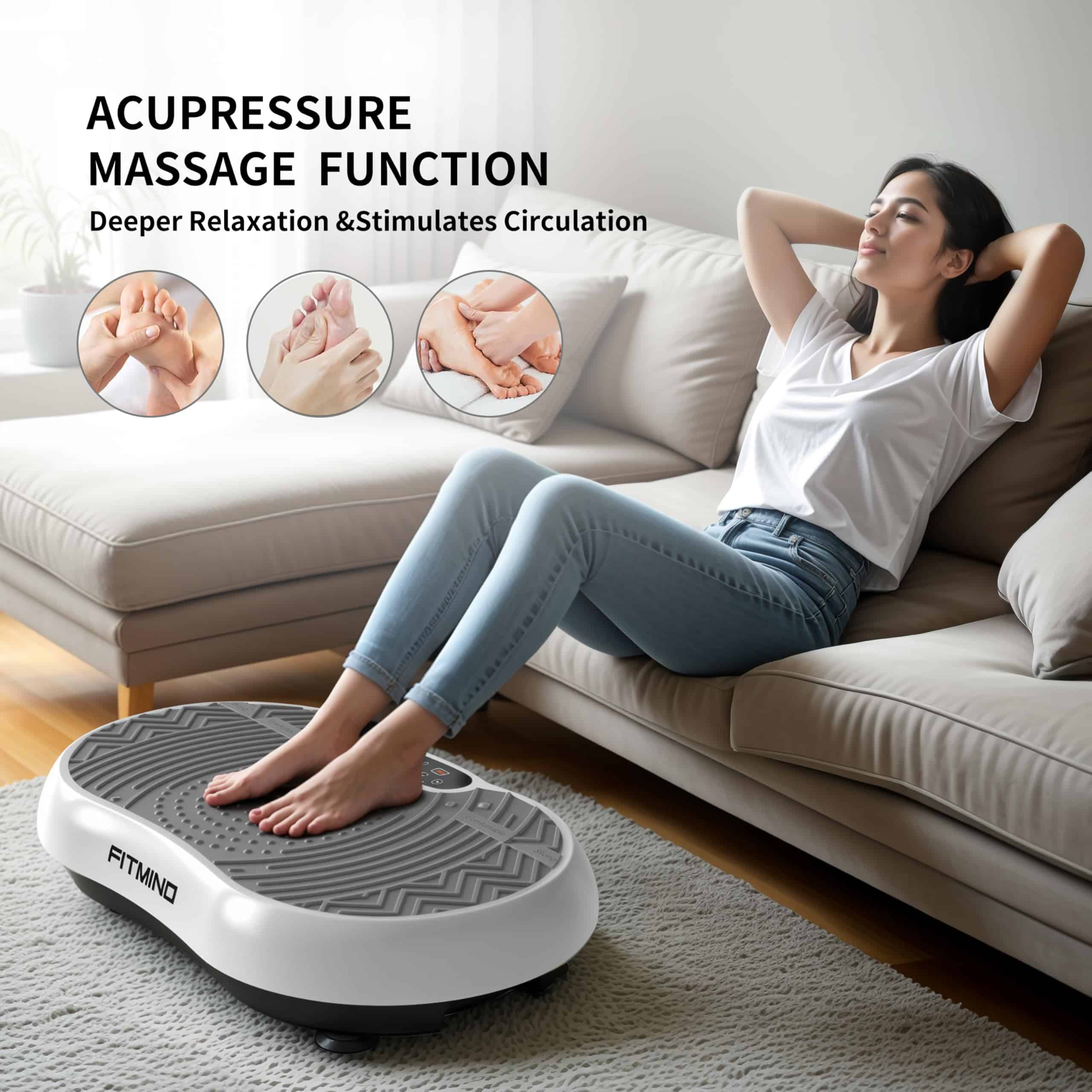 Máquina de Plataforma de Vibración FITMIND, 24" x 14" Placa - Imagen 6