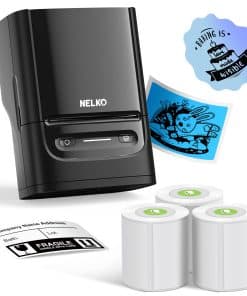 Máquina de Etiquetas Nelko con Cinta, -Negro