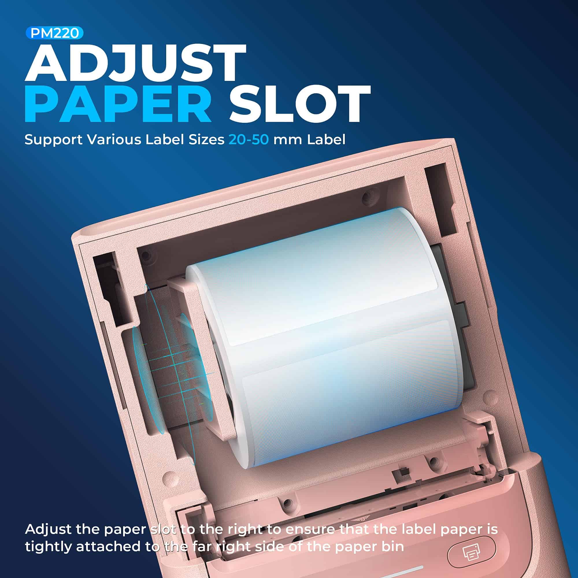 Máquina de etiquetado Nelko con cinta, -Rosa - Imagen 9