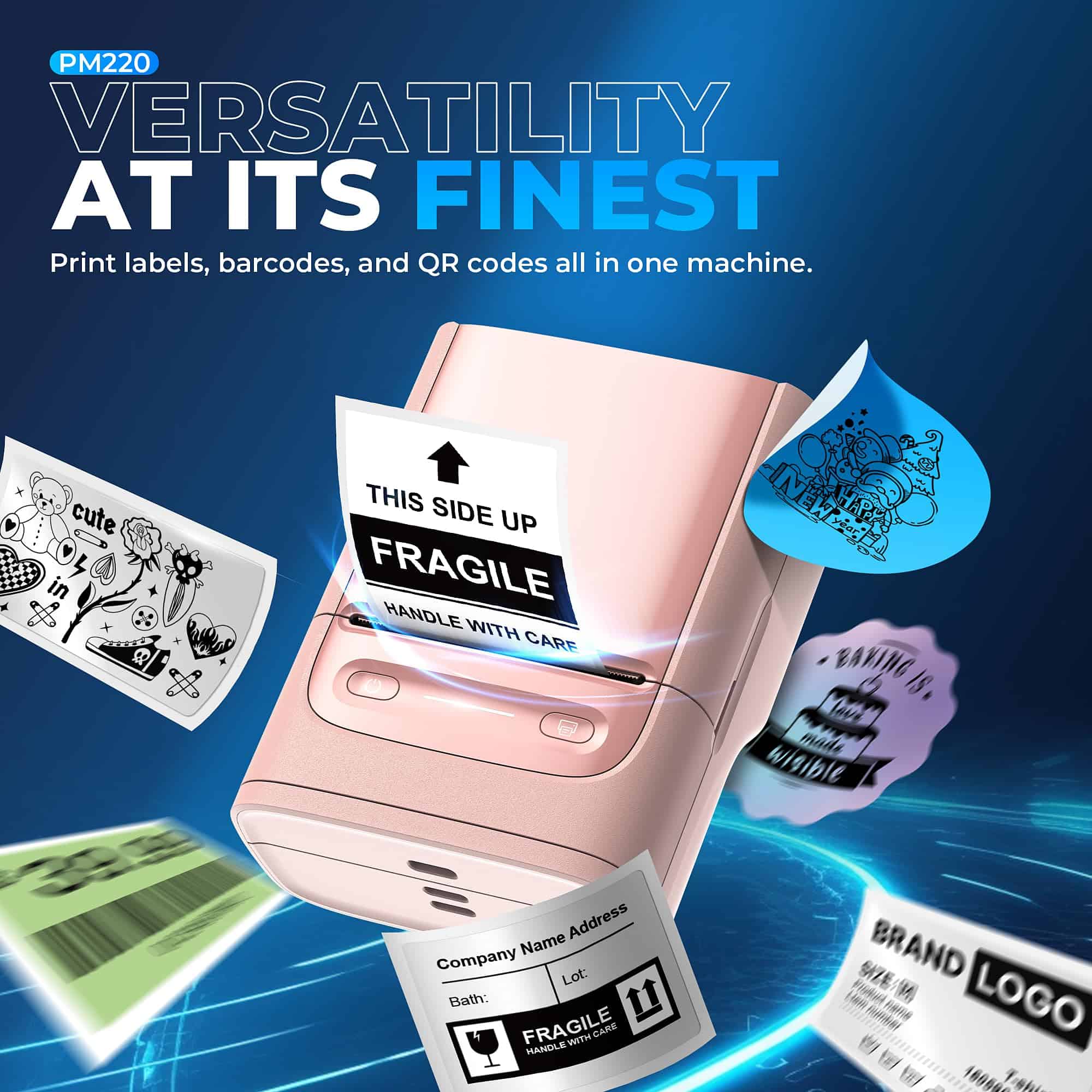 Máquina de etiquetado Nelko con cinta, -Rosa - Imagen 6