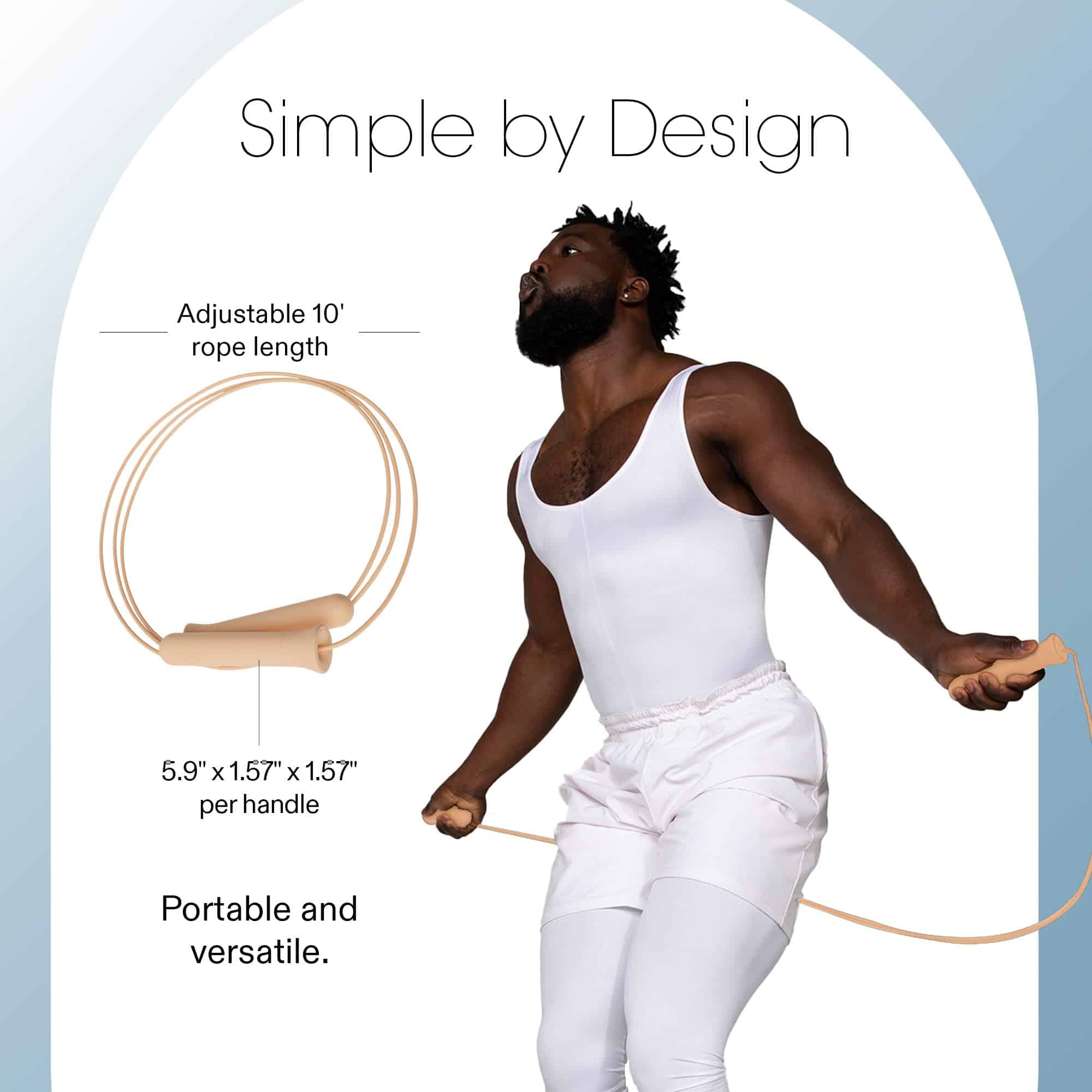 Bala Cuerda para Saltar Ponderada para Mujeres y Hombres, - Imagen 5