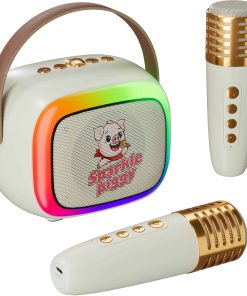 Nueva Mini Máquina de Karaoke 2024 para Niños -Beige