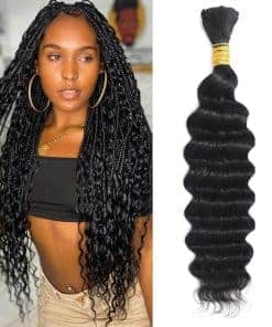 Cabello Trenzado Humano Onda Profunda Cabello Trenzado