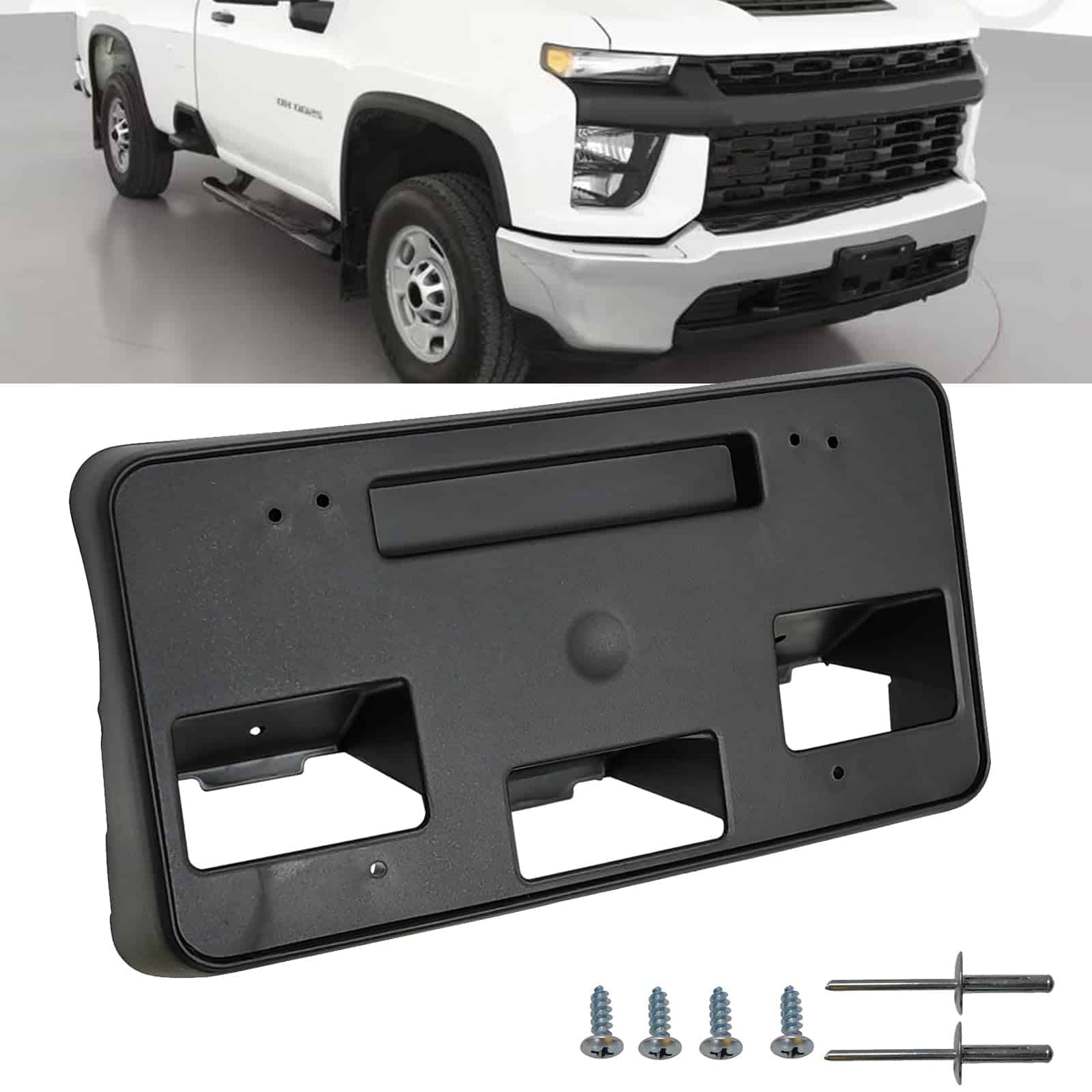 Soporte de marco de matrícula del parachoques delantero - Imagen 5