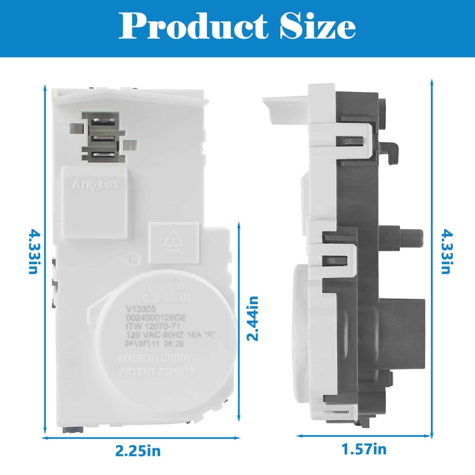 Reemplazo de Bloqueo de Puerta de Lavadora WH01X29528 para - Imagen 3