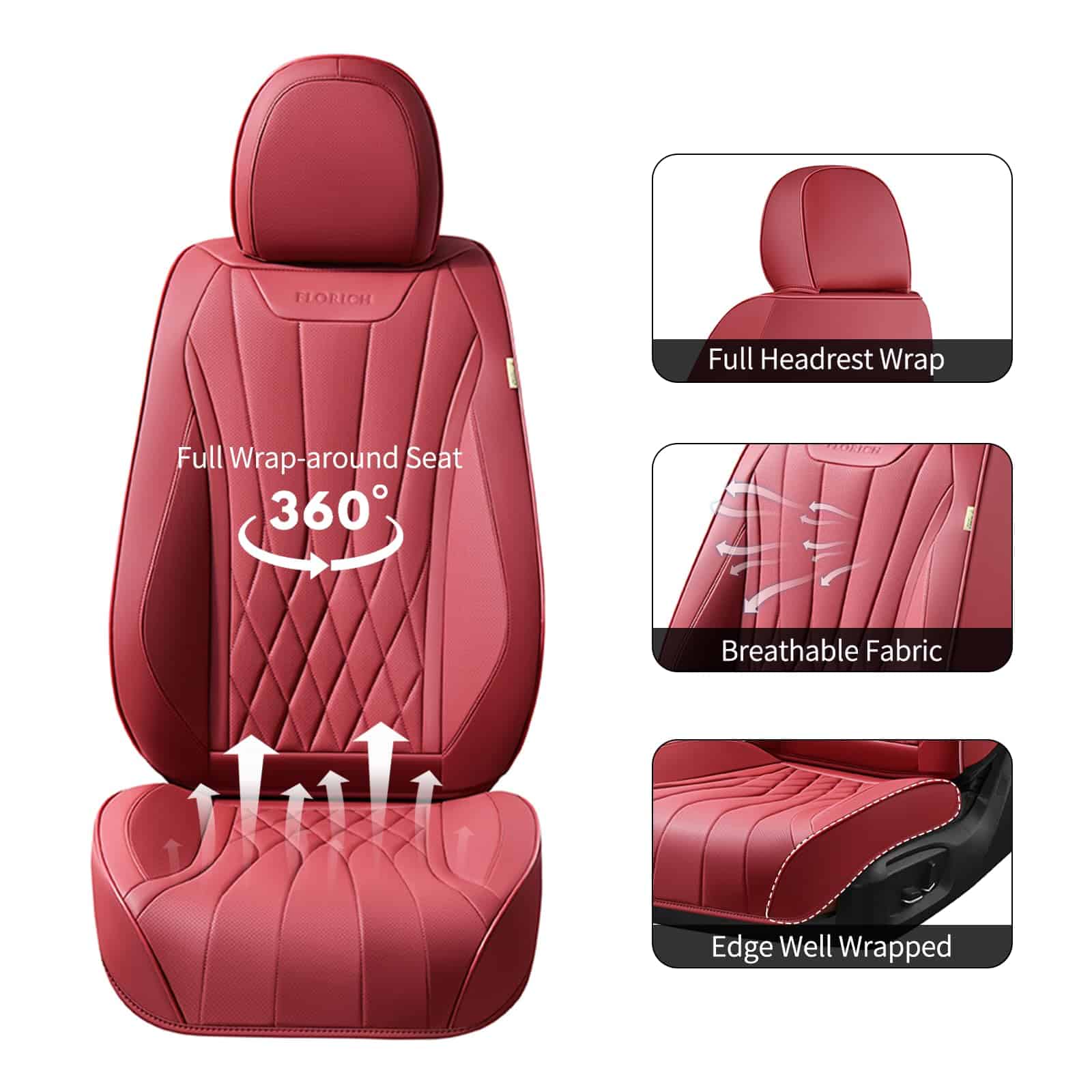 Fundas de Asiento para Automóvil FLORICH, Juego Completo de - Imagen 6