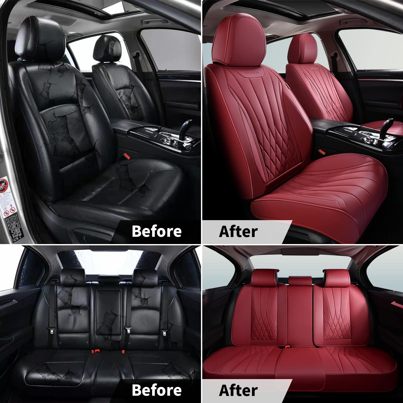 Fundas de Asiento para Automóvil FLORICH, Juego Completo de - Imagen 9