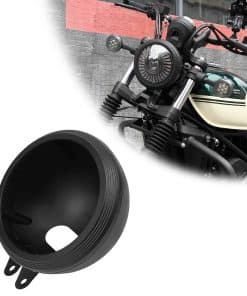 HARPUOU 5.75 pulgadas Moto Faro Cubierta de Aluminio con