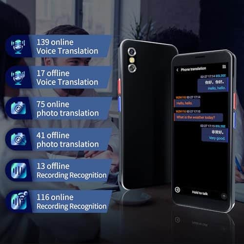 Dispositivo Traductor de Idiomas AI, -Gris - Imagen 5