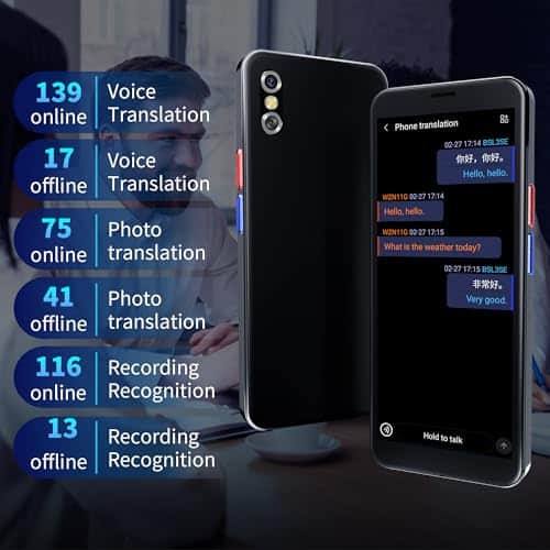 Dispositivo Traductor de Idiomas AI, -Gris - Imagen 3