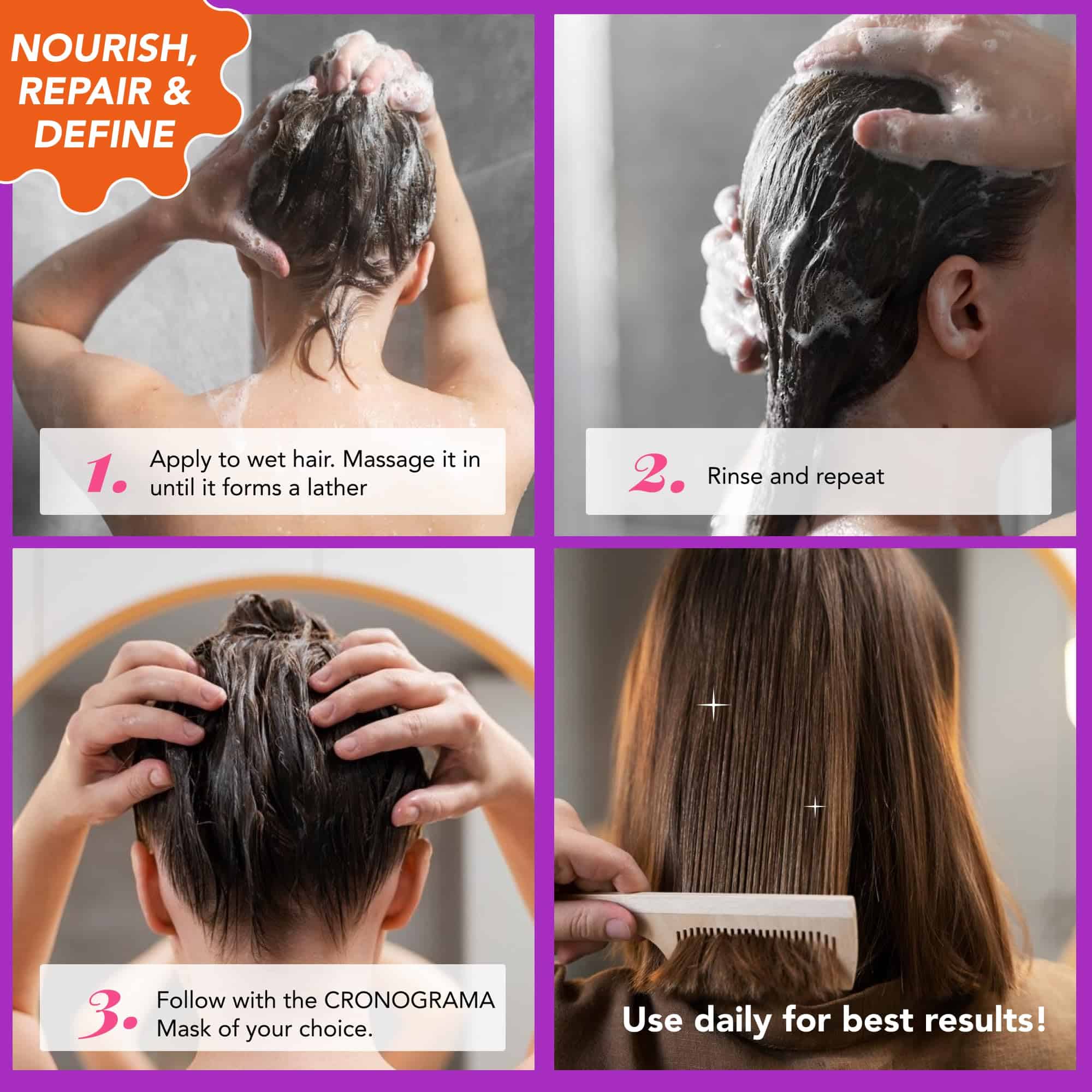 Sistema de Cuidado del Cabello CRONOGRAMA Fashion Gold - Imagen 7