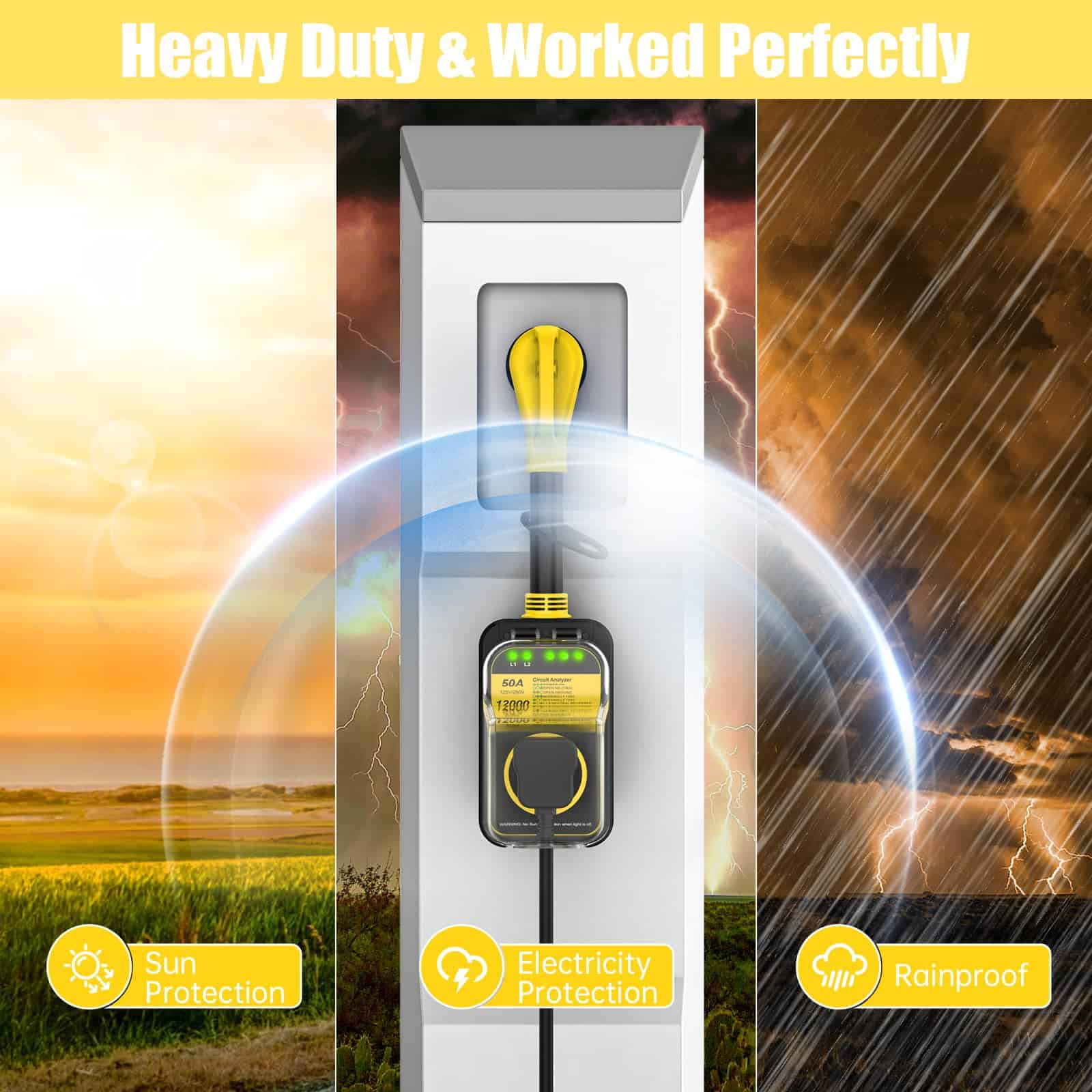 Protector de sobretensión para RV de 50 amperios, 12000 J, - Imagen 7