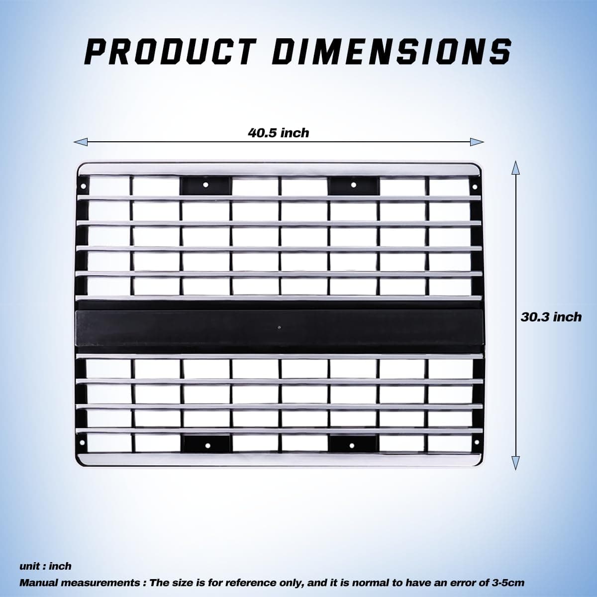 Rejilla Delantera cromada de repuesto OEM para camión Mack - Imagen 7