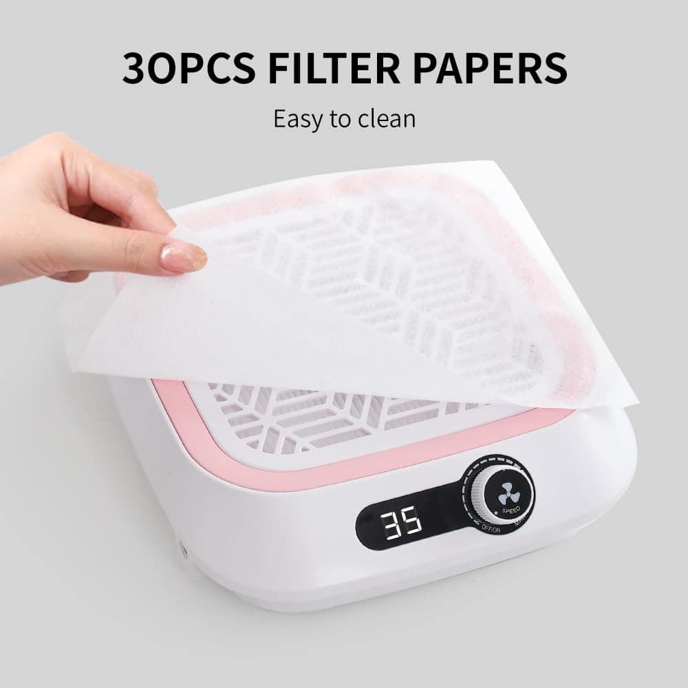 Extractor de Polvo de Uñas, Potente -Rosa - Imagen 7