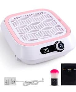 Extractor de Polvo de Uñas, Potente -Rosa