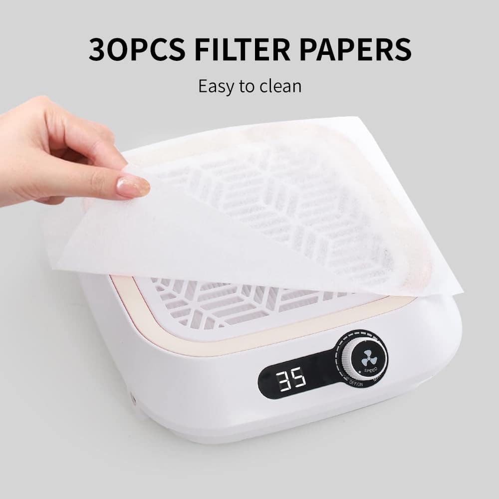 Extractor de Polvo de Uñas, Potente -Off White - Imagen 7