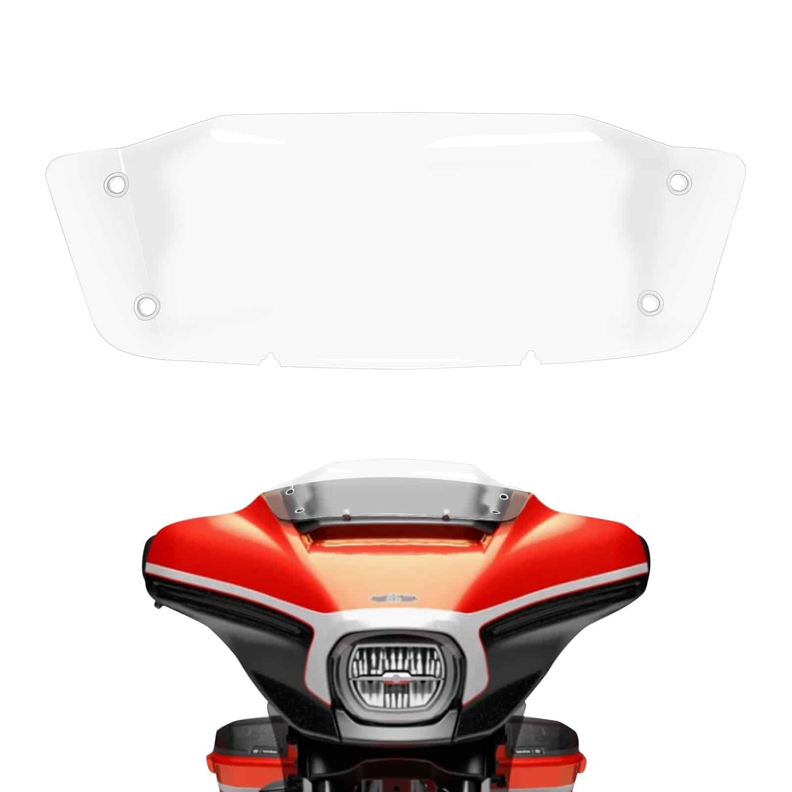 Parabrisas 7" Wave Transparente Compatible con Harley