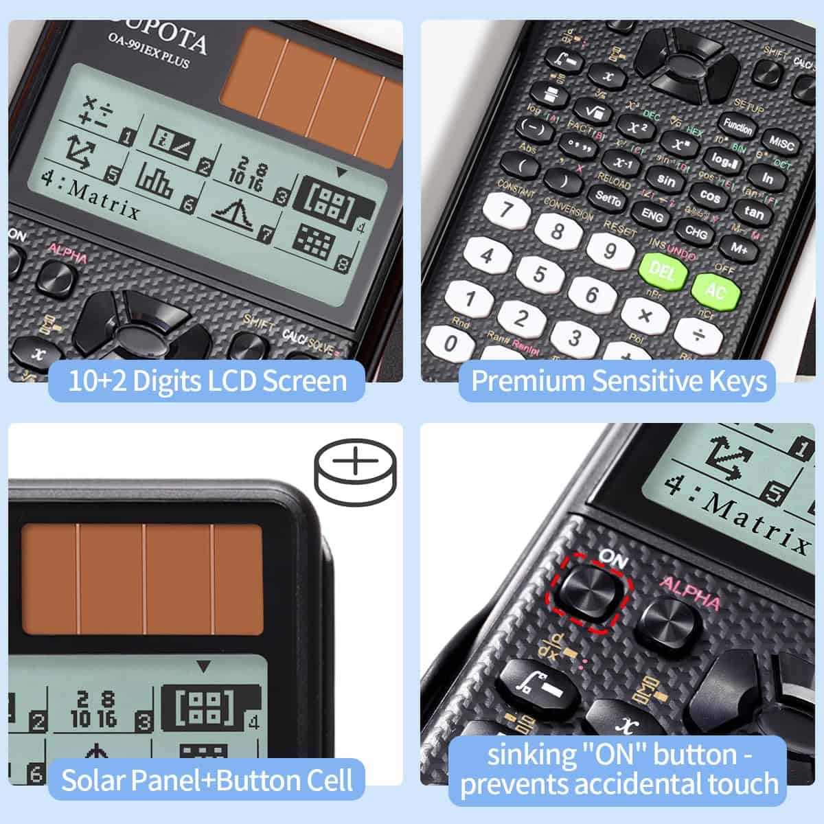 Calculadora Científica DUPOTA OA-991EX Plus 552 Funciones 2 - Imagen 6