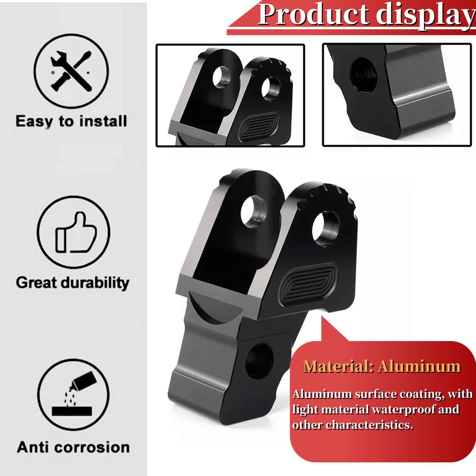 Kit de bloques de enlace de amortiguador trasero de 1.6'' - Imagen 3