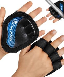Mava Sports Neoprene Grip Pads Lifting Grips, una -Azul