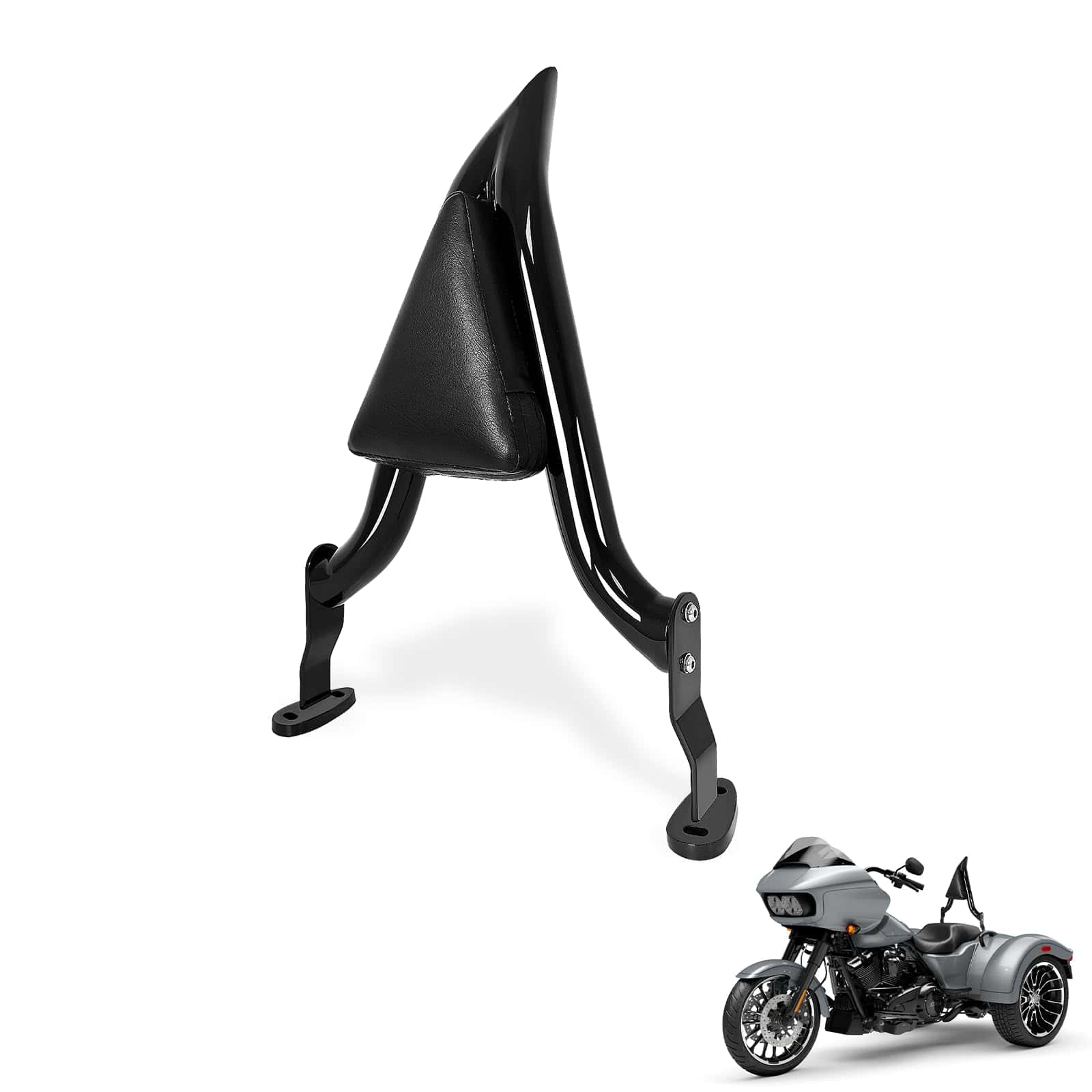 Dredoggmoto 16" Respaldo Sissybar para Pasajero de