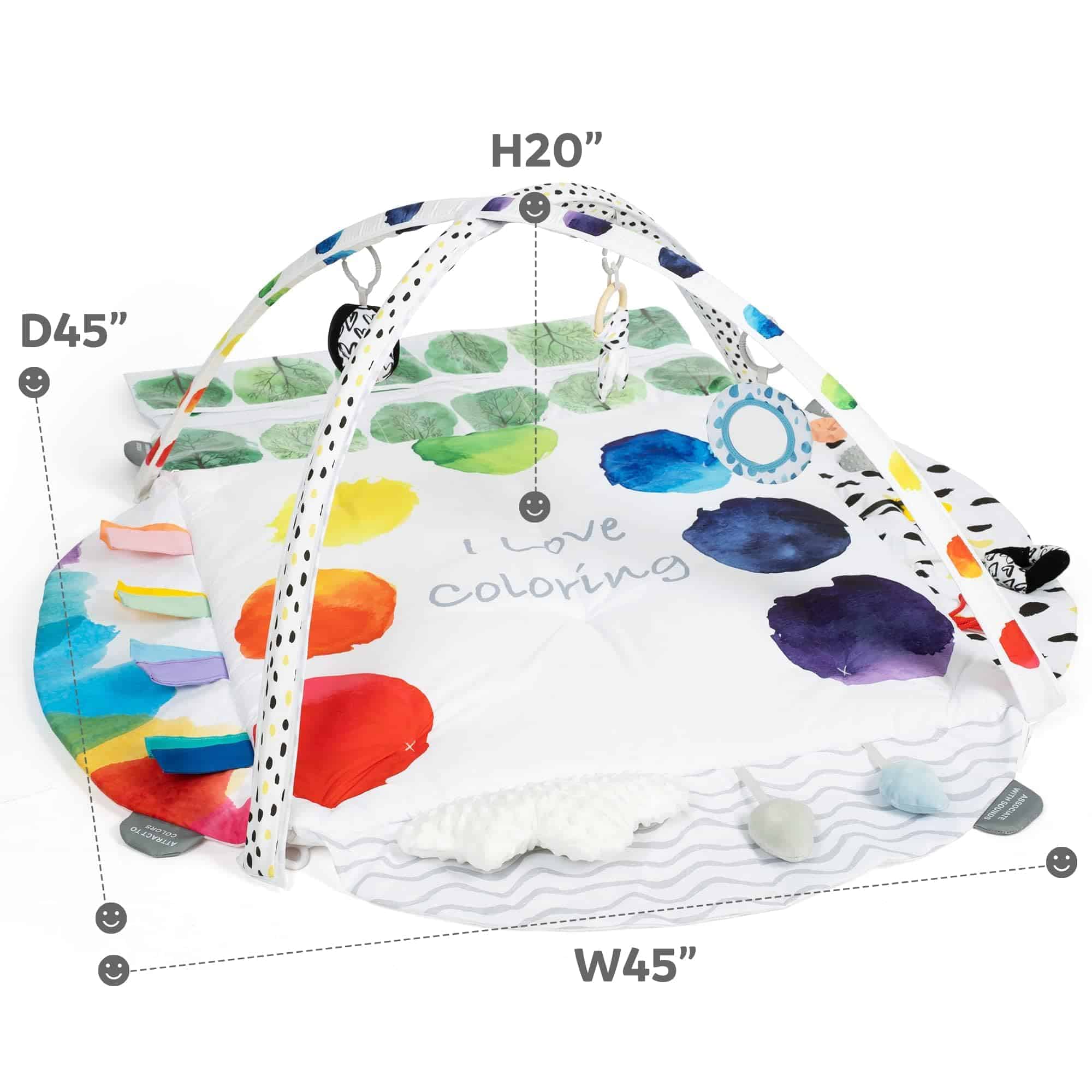 Tapete de juegos para bebé YHPOYLP, Desarrollo de - Imagen 9