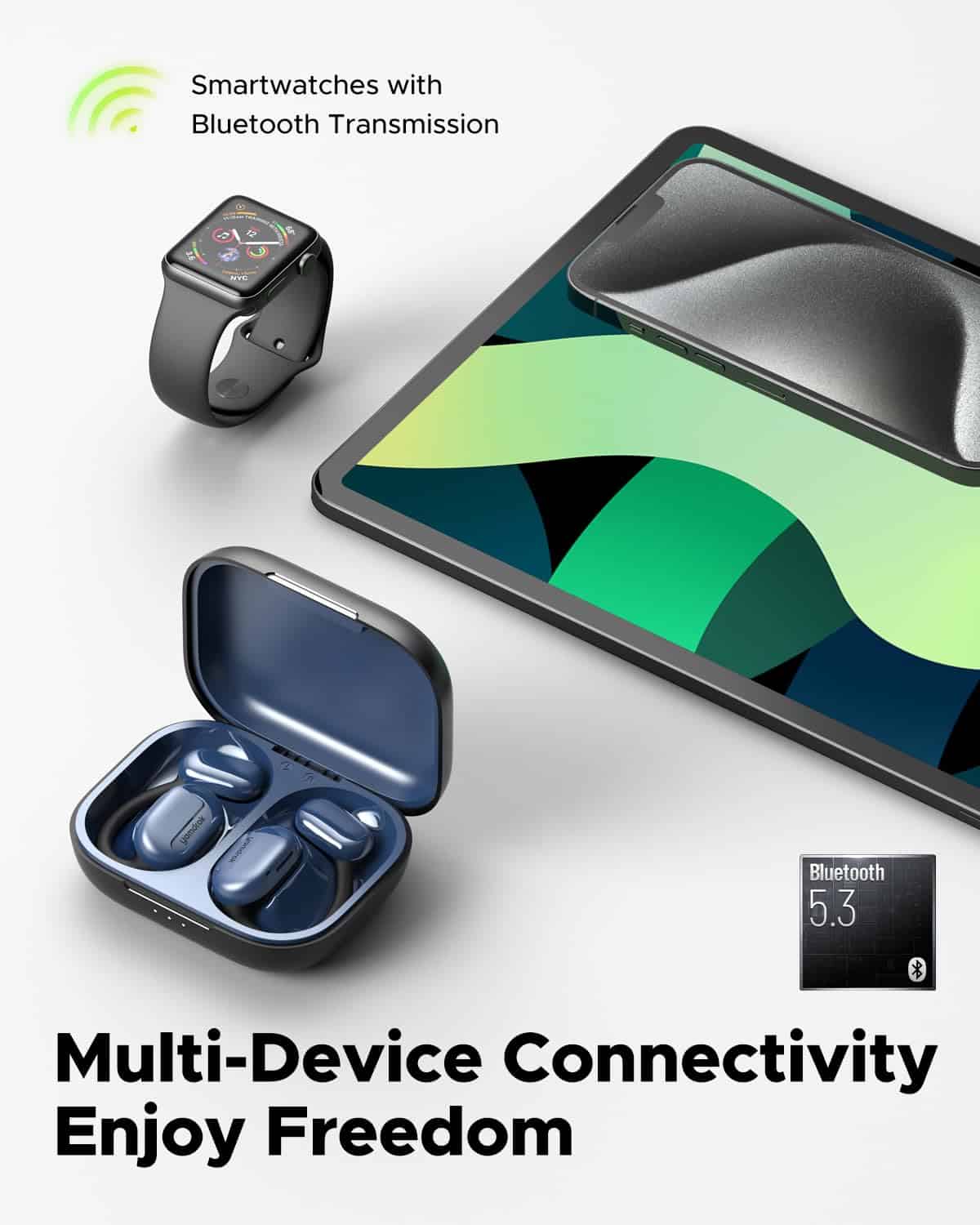 Auriculares de diadema abierta Yamdrok Power1, auriculares - Imagen 9