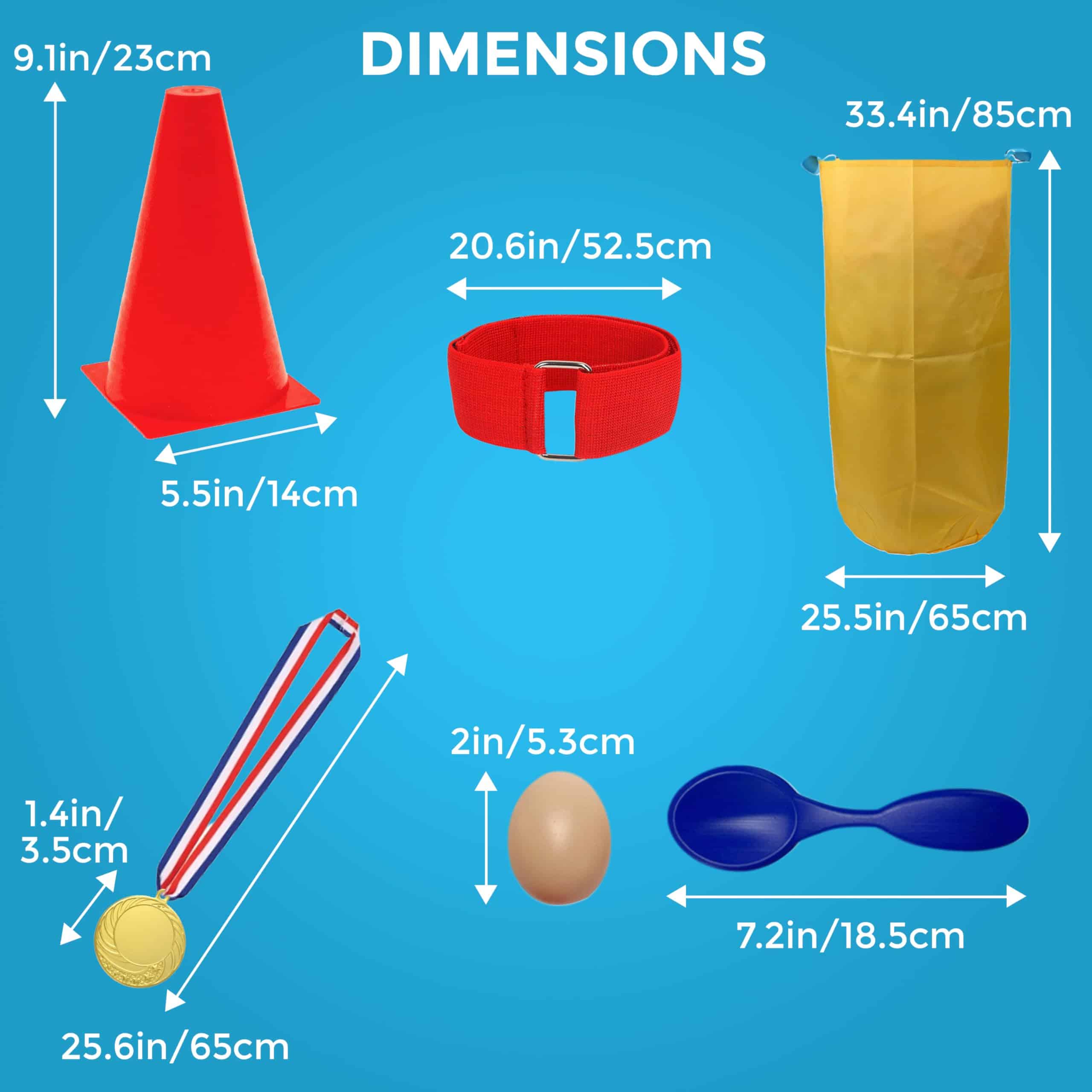 Juego de 53 Piezas de Conos y Anillos de Plástico - Imagen 7