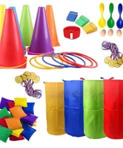 Juego de 53 Piezas de Conos y Anillos de Plástico