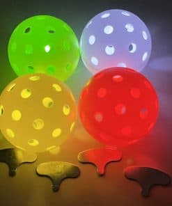 Pelota de Pickleball LED Glow in The Dark, Paquete de 4
