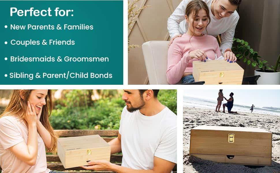 Set de Caja de Recuerdos para Bebés - Caja de Memoria de - Imagen 6