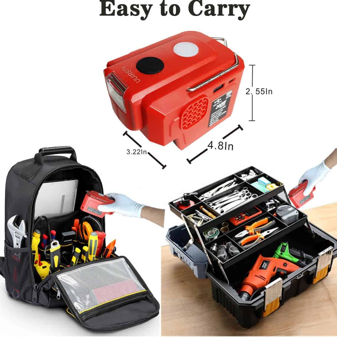 Inversor de Corriente de 200W para Batería Milwaukee M18, - Imagen 5