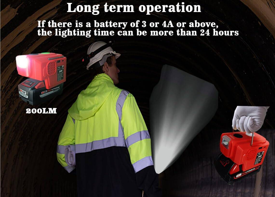 Inversor de Corriente de 200W para Batería Milwaukee M18, - Imagen 6