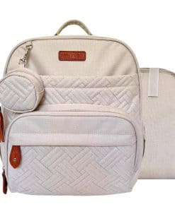 Mochila para pañales pequeña Purple Finch, mini mochila