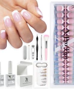 Kit de Inicio de Uñas Postizas con Diseño de Puntas