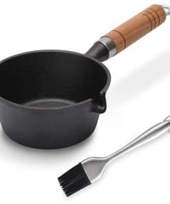 Svailse Olla de Hierro Fundido para Untar y Cepillo de