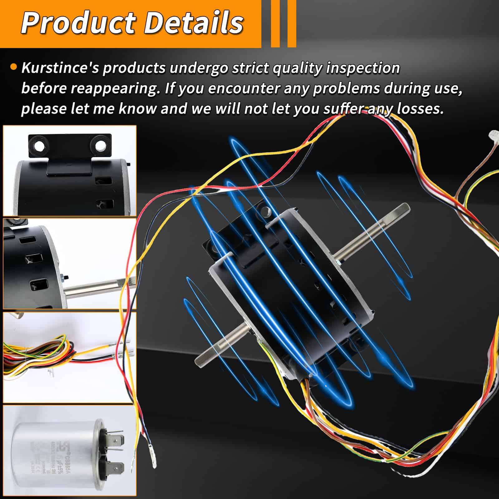 Motor del ventilador de repuesto 3315332.005 genteq - Imagen 6