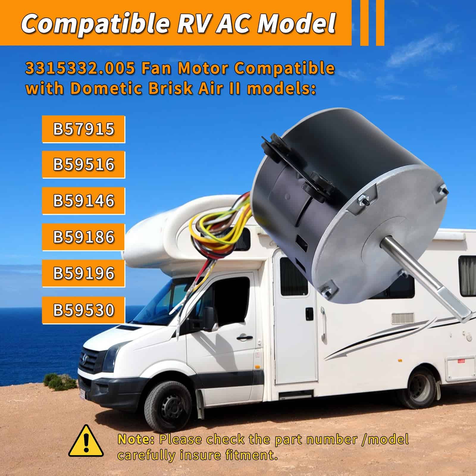 Motor del ventilador de repuesto 3315332.005 genteq - Imagen 4