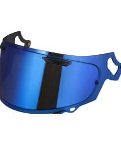 Visera de casco para casco integral -Azul Cromado