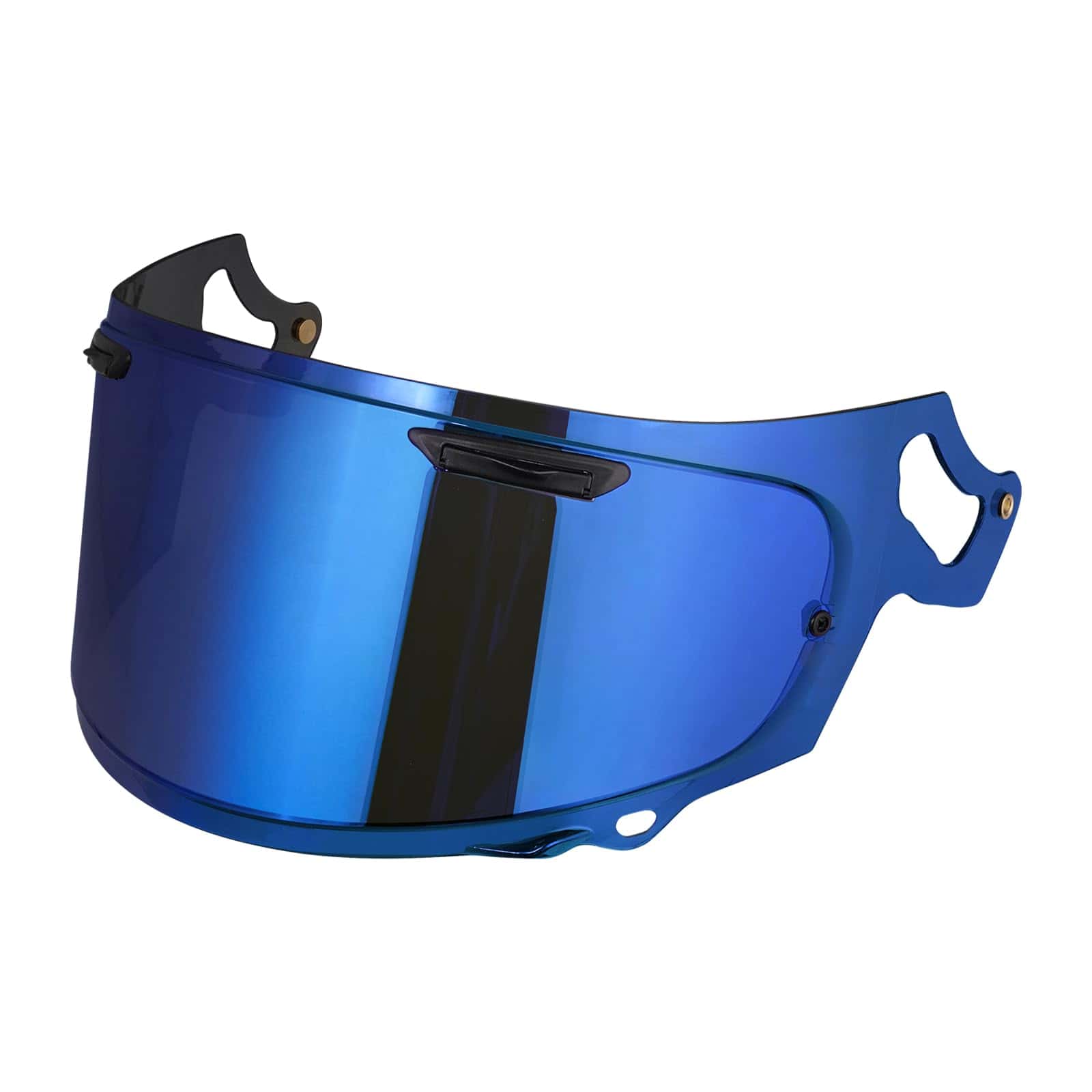 Visera de casco para casco integral -Azul Cromado