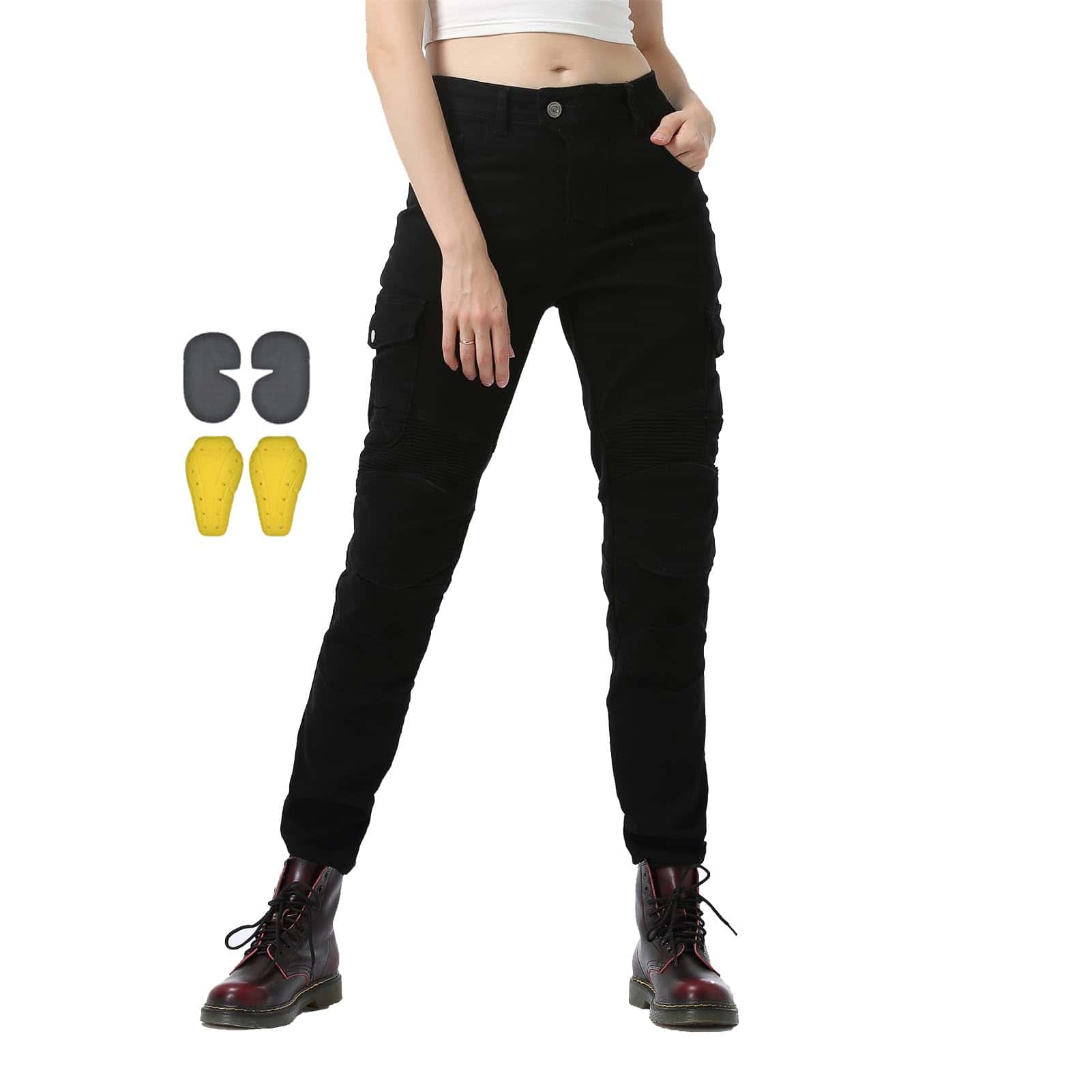 Pantalones de moto oFzimTo para mujer con protección,
