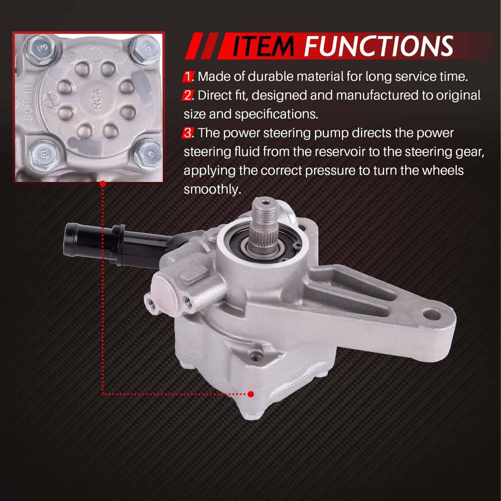 Bomba de dirección asistida 21-5349 compatible con Honda - Imagen 7