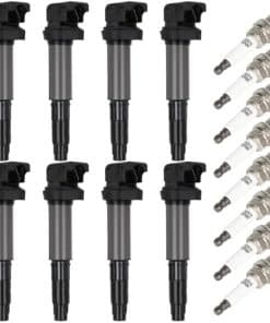 ECCPP 8 bobinas de encendido con 8 bujías de iridio, UF522,