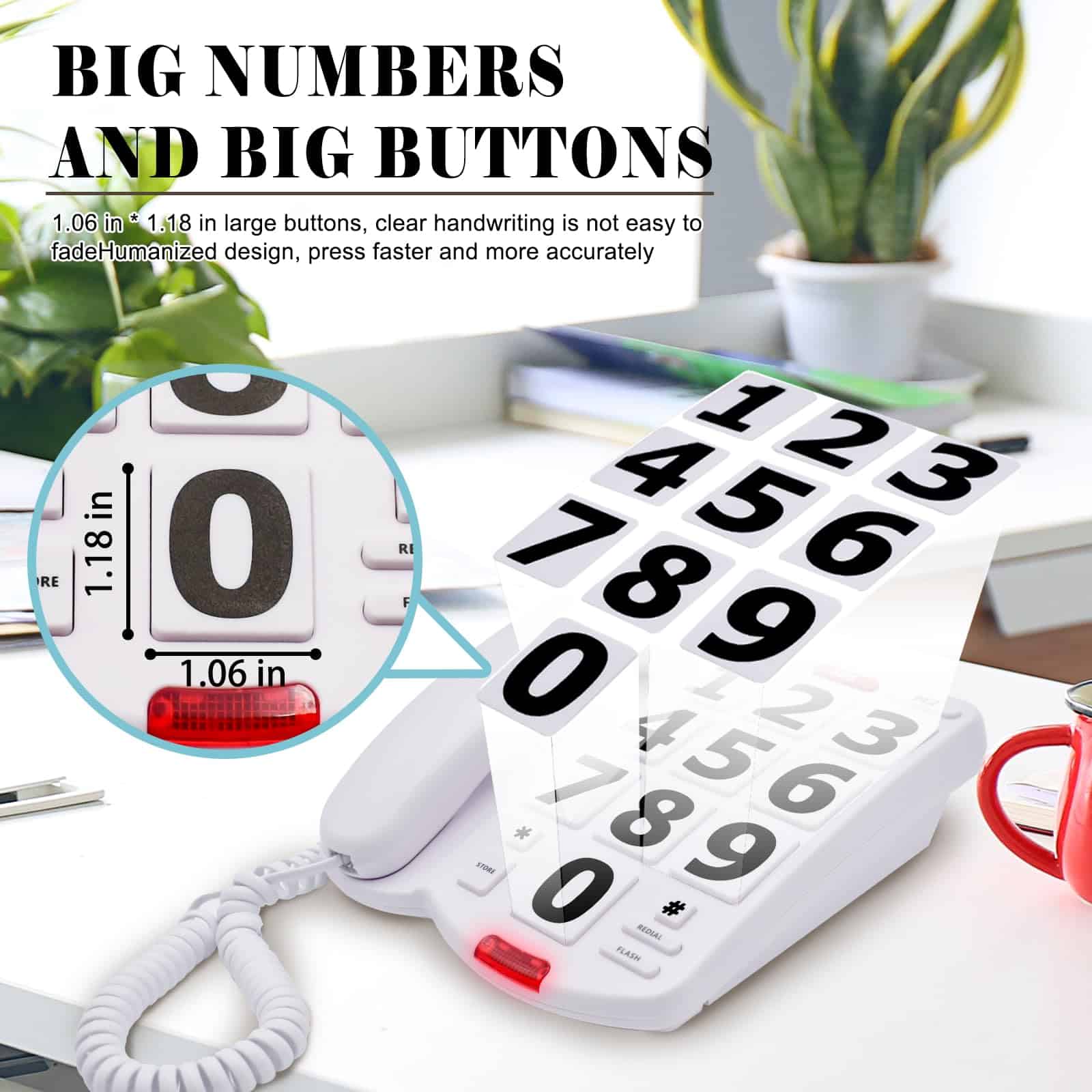 Teléfonos fijos Excelltel para personas mayores, - Imagen 3