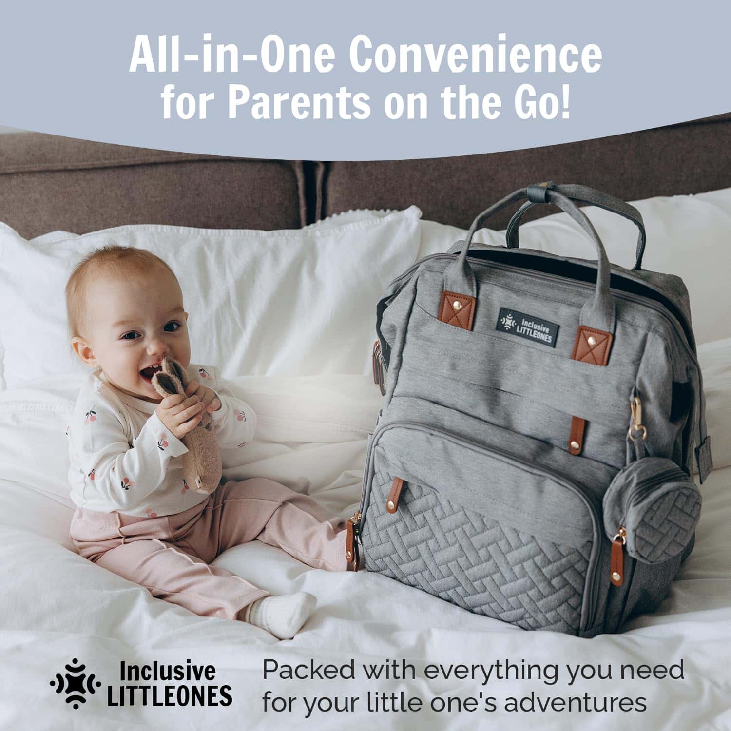 Mochila Cambiadora de Pañales con Estación de Cambio para - Imagen 6