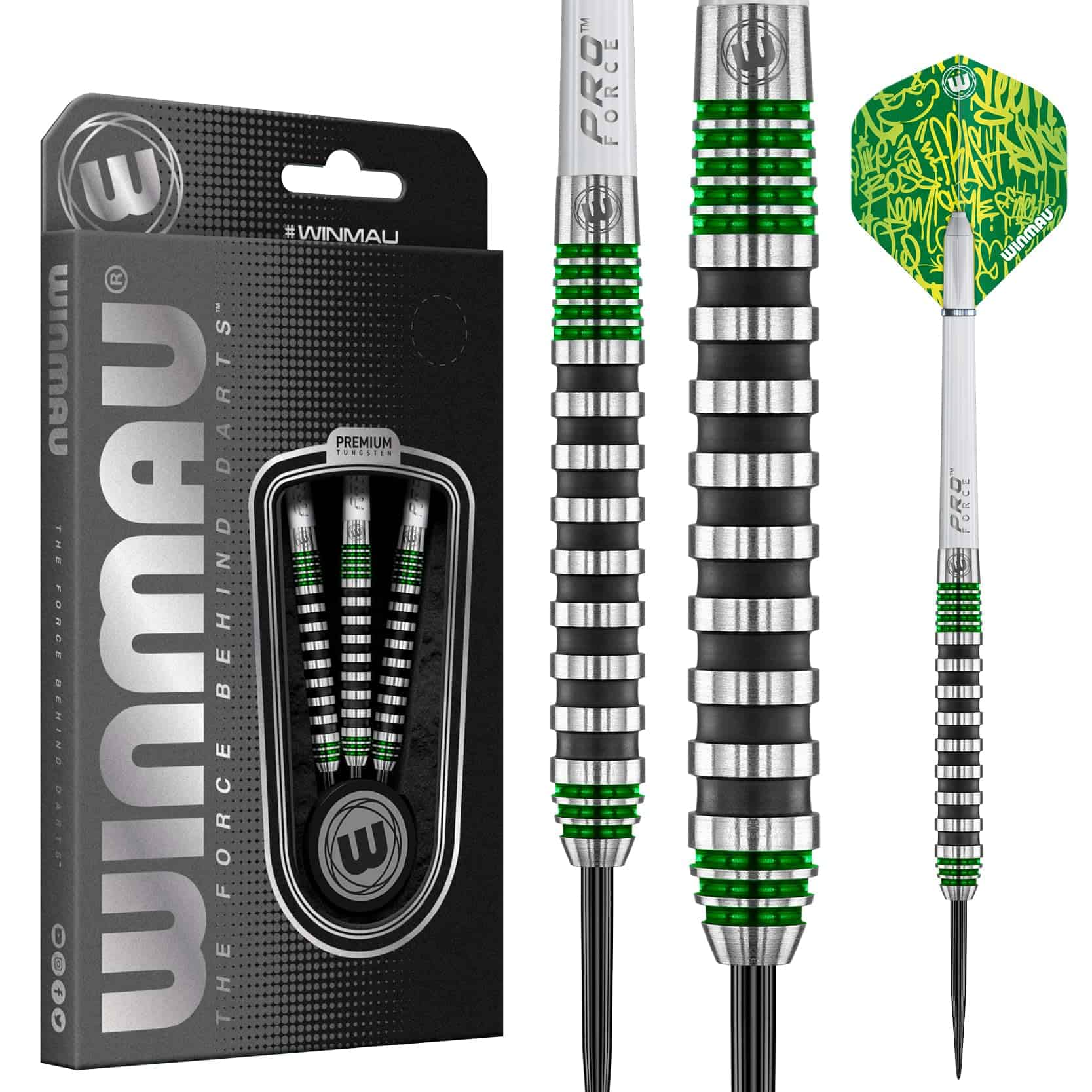 Juego de Dardos Profesionales Winmau -Verde